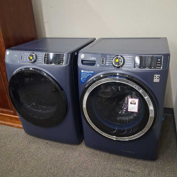 Set of Blue GE Washer & Dryer