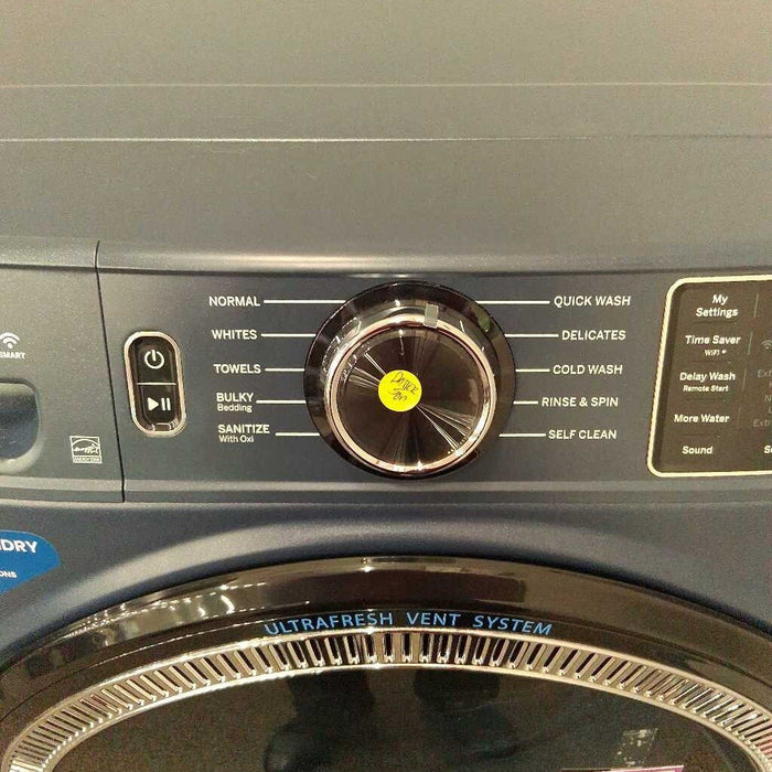 Set of Blue GE Washer & Dryer