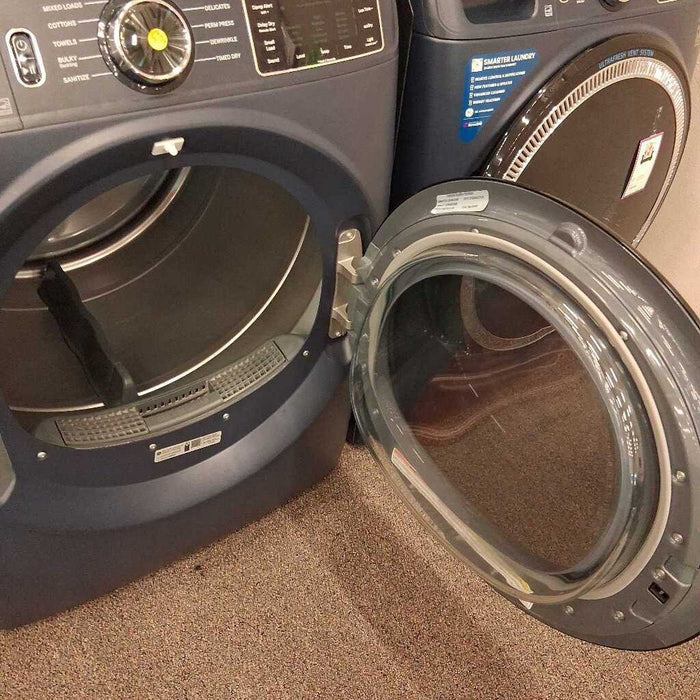 Set of Blue GE Washer & Dryer