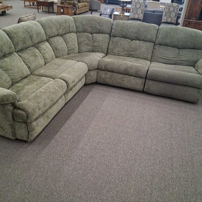 Flexsteel Sage 4 Pc Rec Sleeper Sectional