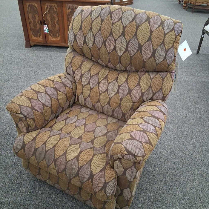 LaZboy Leaf Fabric Rocker Recliner