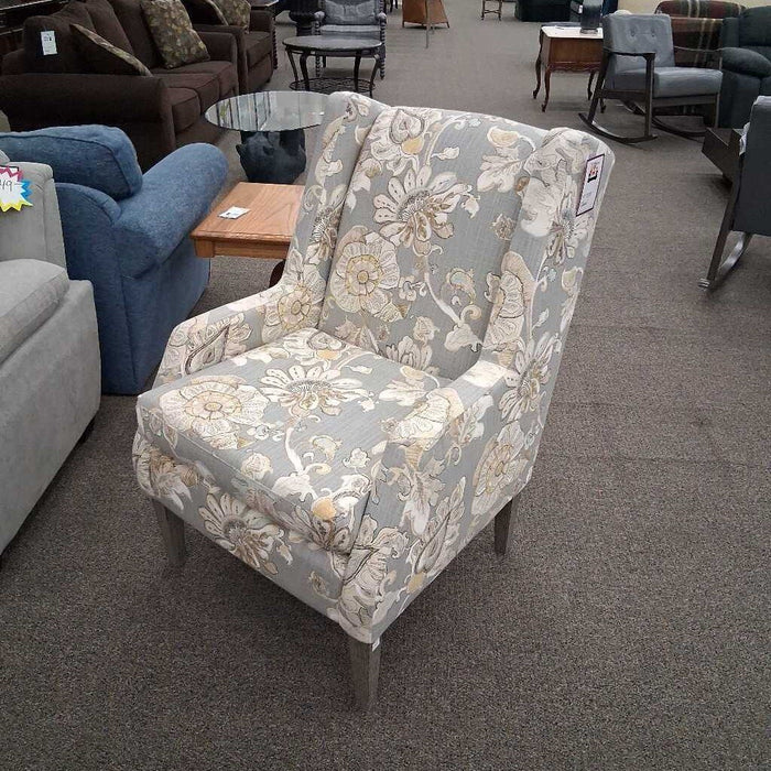 Floral Pattern Accent Chair