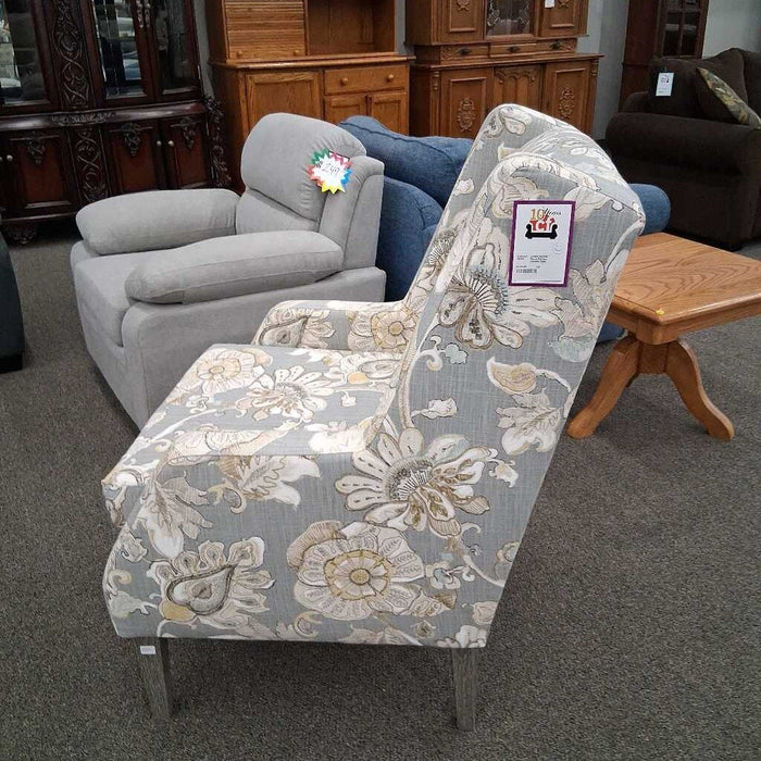 Floral Pattern Accent Chair