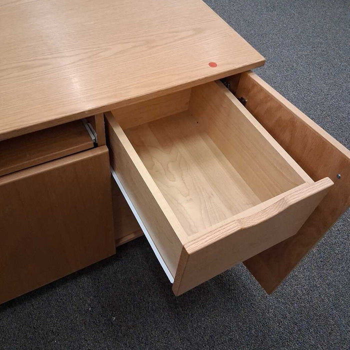 Light Wood Office Credenza / Desk