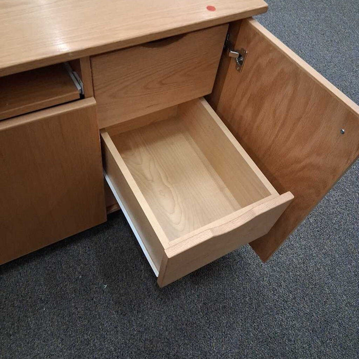 Light Wood Office Credenza / Desk