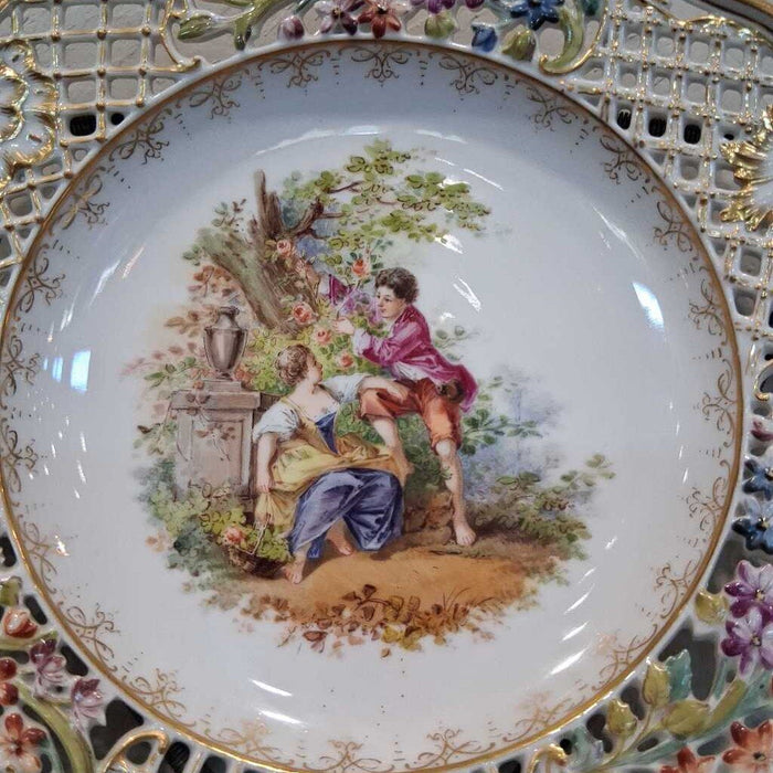 Pair of Dresden Articulated Cabinet Plates