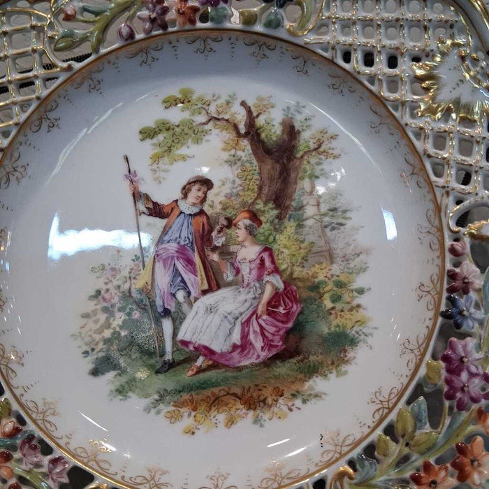 Pair of Dresden Articulated Cabinet Plates