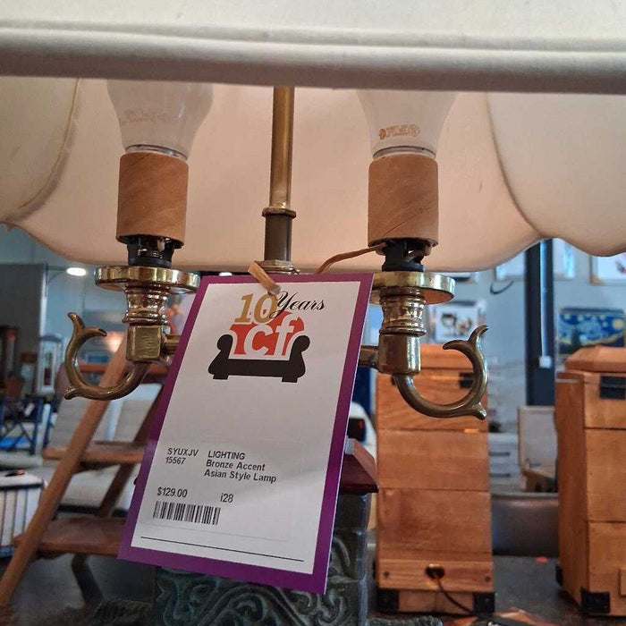 Bronze Accent Asian Style Lamp