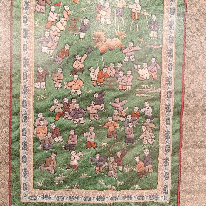 Hand Embroidered Silk Chinese Wall Decor