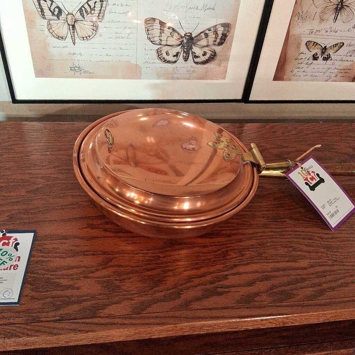 Copper / Wood Bed Warmer Decor