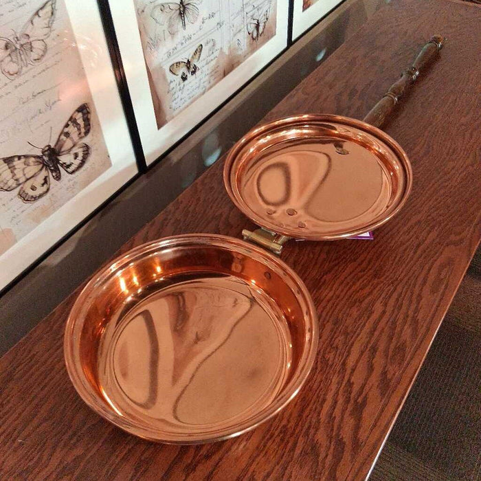 Copper / Wood Bed Warmer Decor