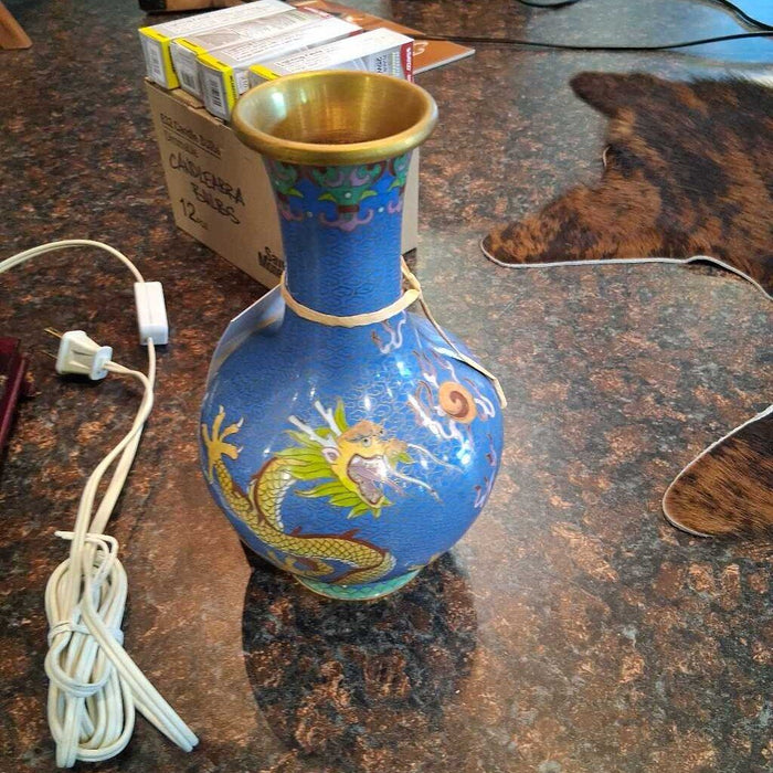 Asian Themed Dragon Vase