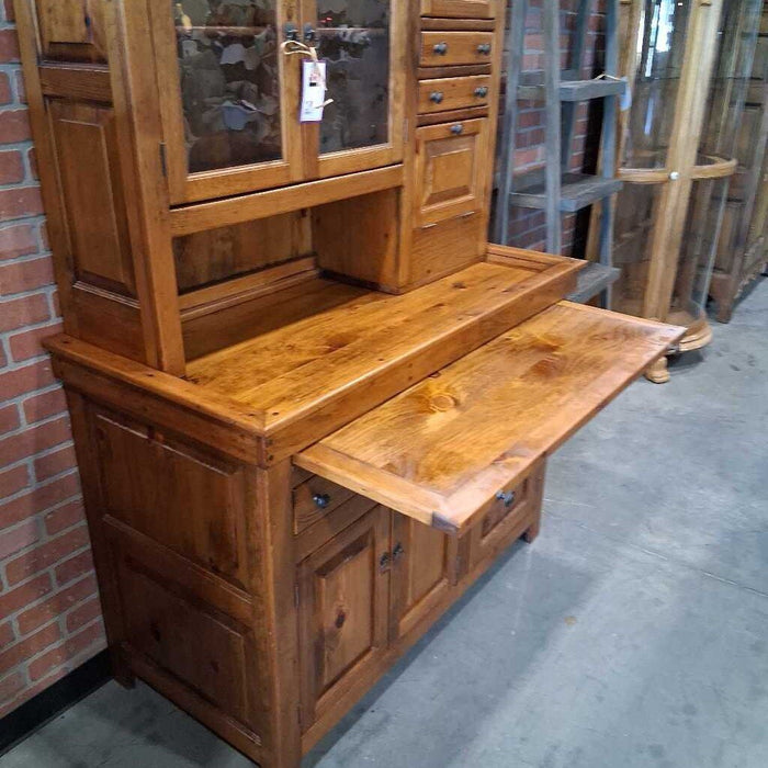Solid Pine 2 Pc Hutch