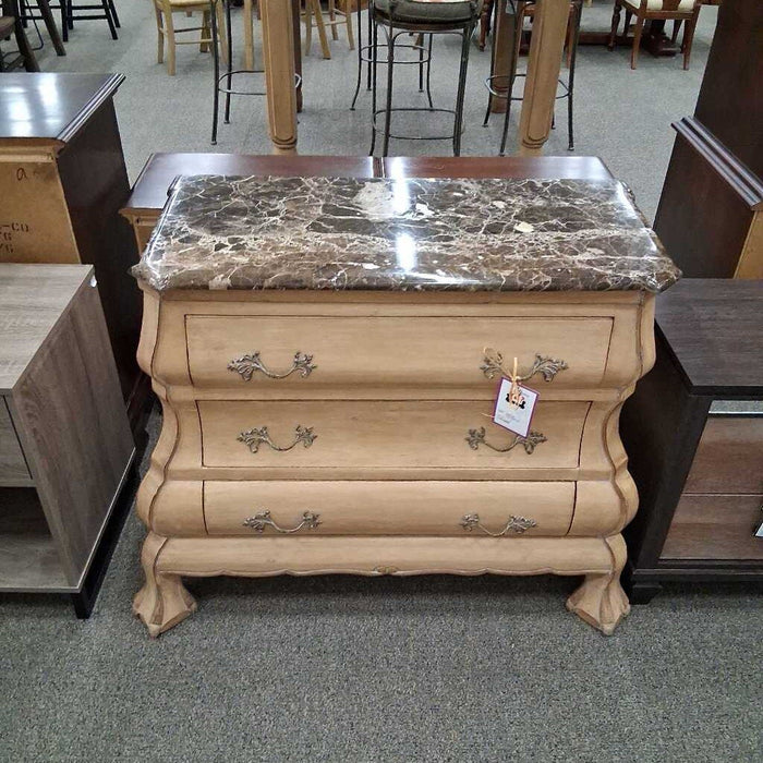 Kriess Marble Top 3 Dwr Nightstand