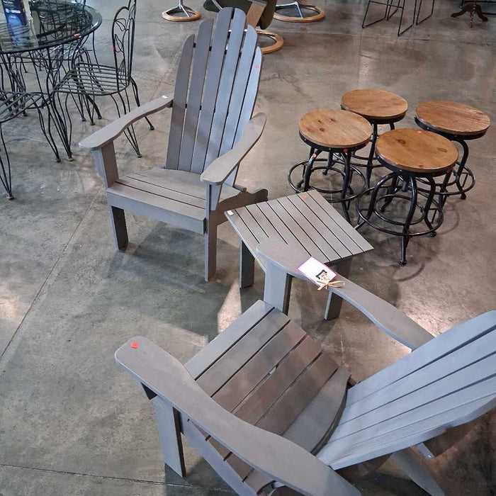 World Market Adirondack Patio Set 2ch 1T