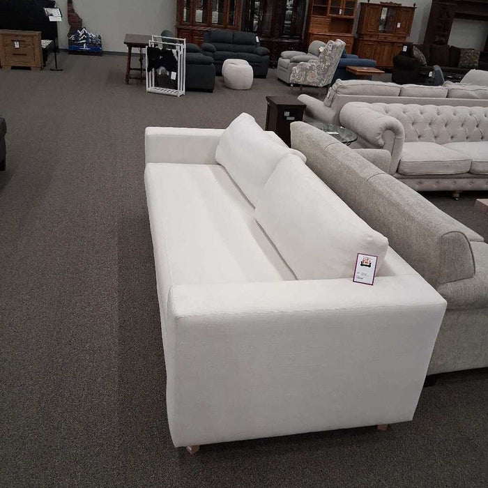 Pottery Barn Cream Fabric Sofa
