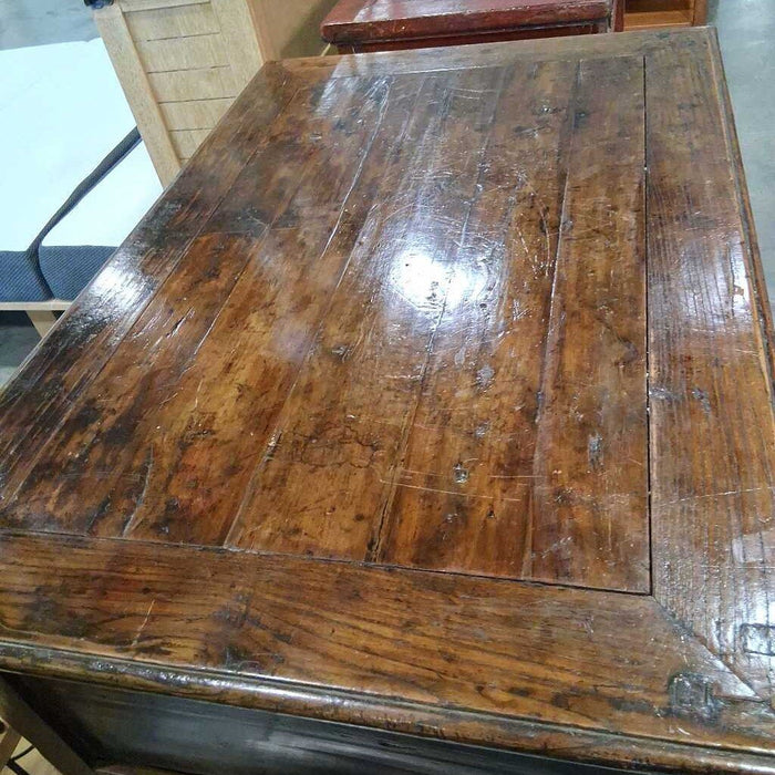 Vintage Dark 5 Dwr Wood Desk