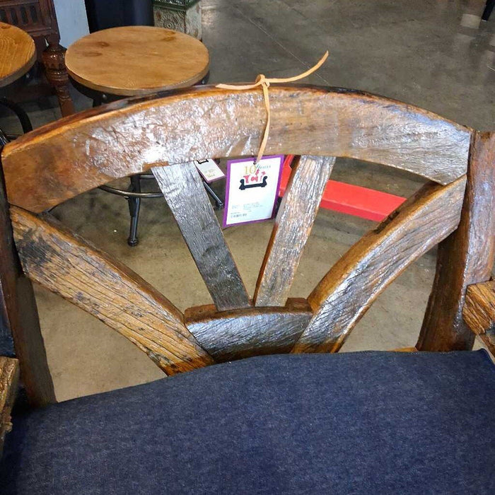 Pair of Carved Wooden Chairs w/ Cusions