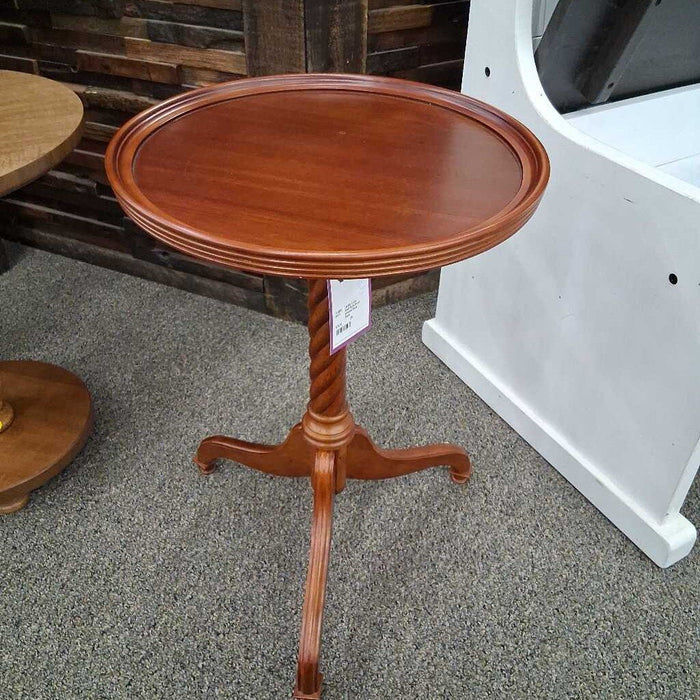 Small Dark Brown Wooden Plant Stand