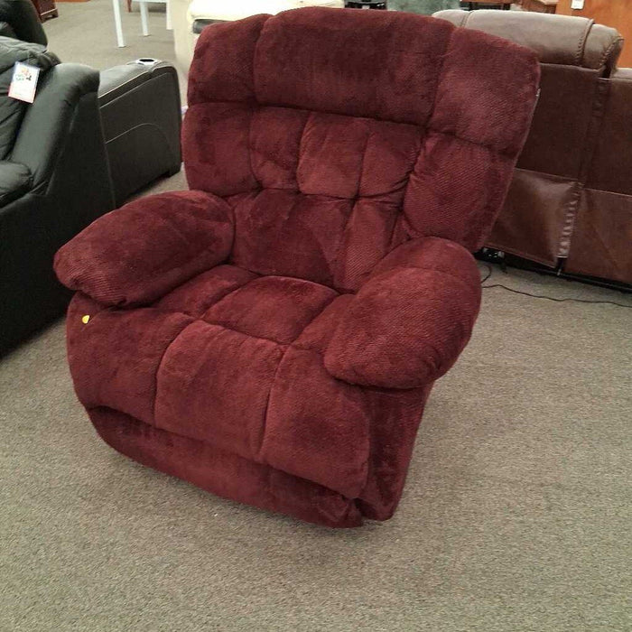 Red Fabric Power Recliner