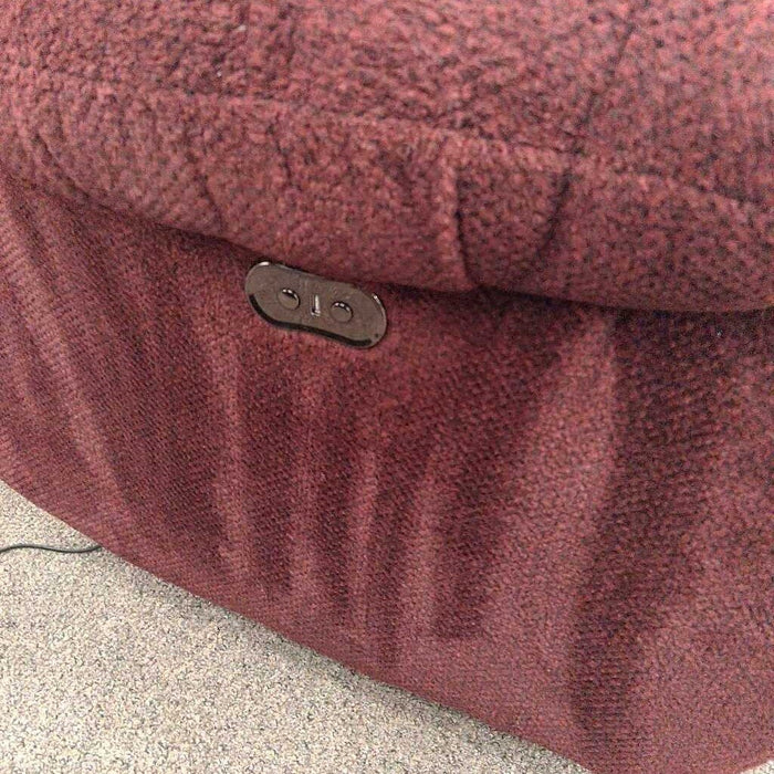 Red Fabric Power Recliner