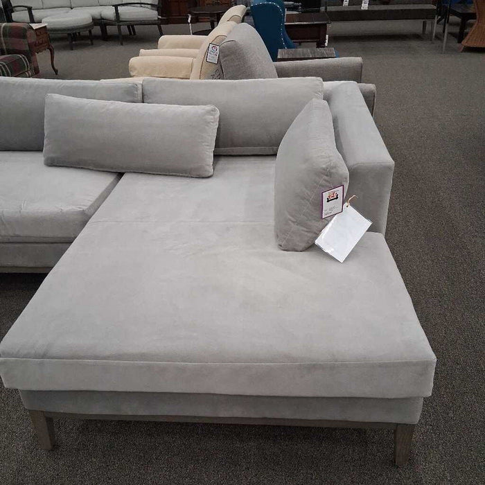 Restoration Hardware 3 Pc Gray Sectional
