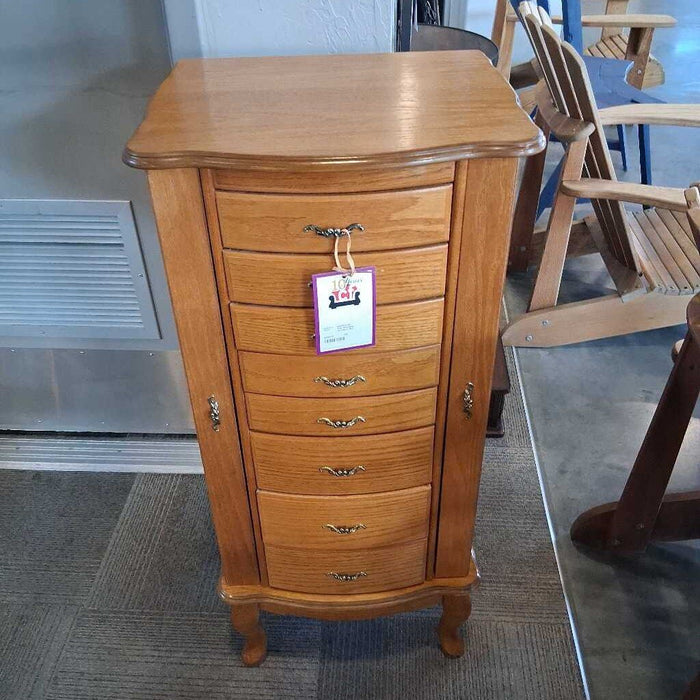 Oak Standing Jewelery Box