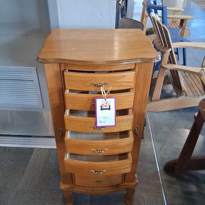 Oak Standing Jewelery Box