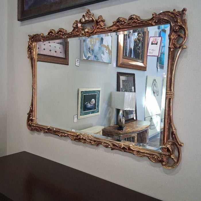 Large Gold Frame Rustic Mirror
