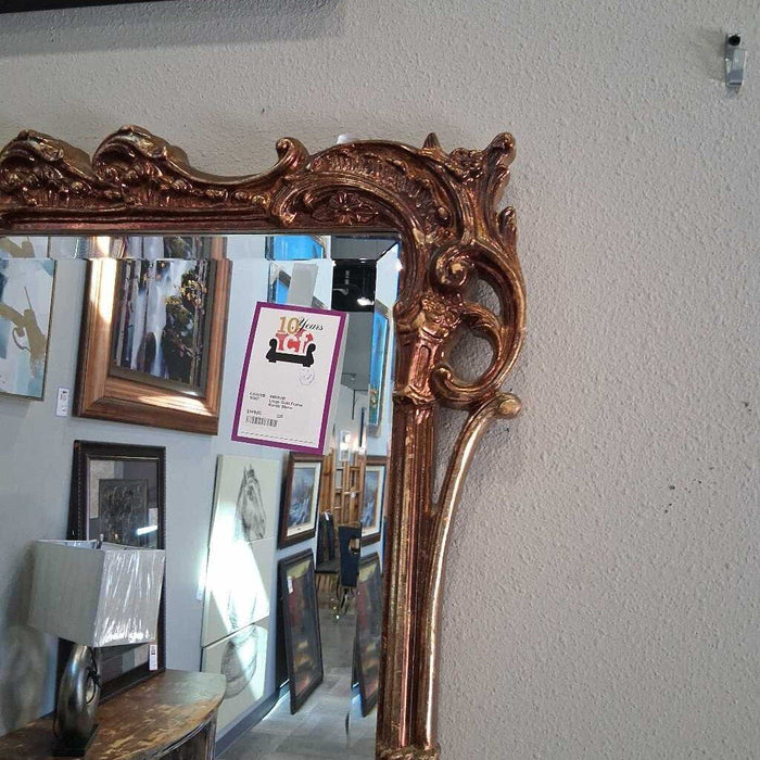Large Gold Frame Rustic Mirror
