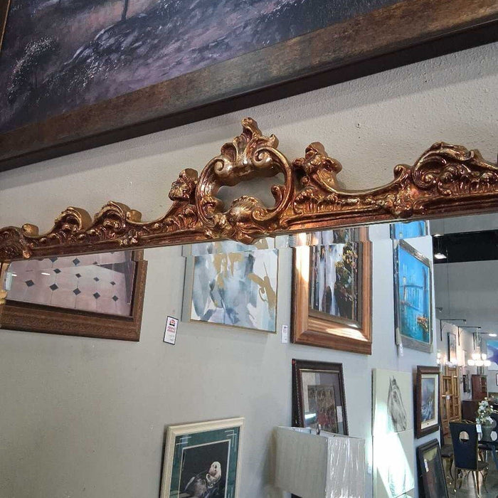 Large Gold Frame Rustic Mirror