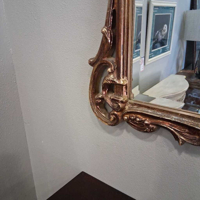 Large Gold Frame Rustic Mirror