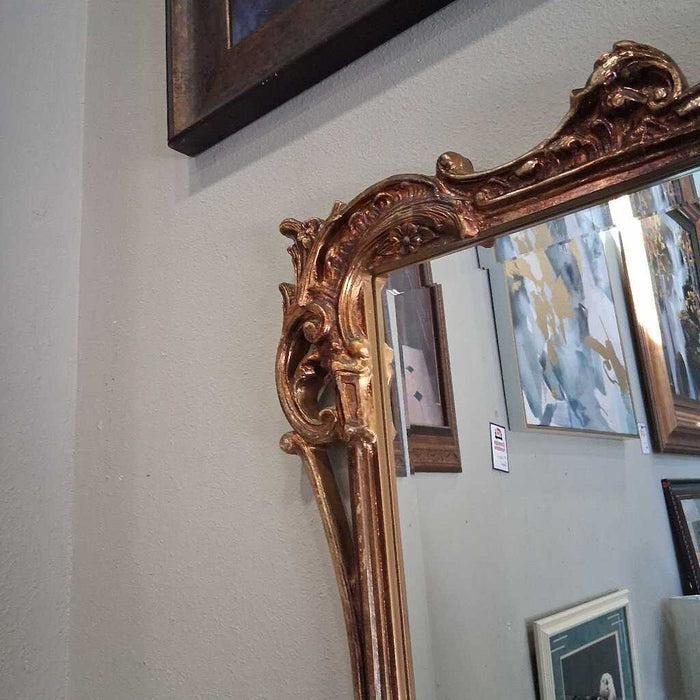 Large Gold Frame Rustic Mirror