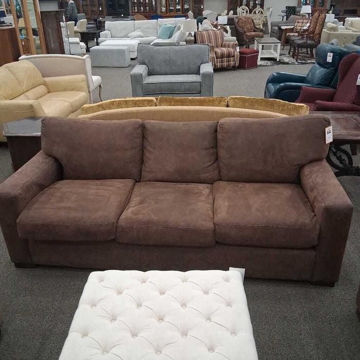 Pacific Furniture Brown Down Filled Loveseat