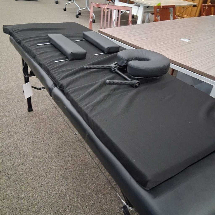 Black Folding Massage Table w/ Pad