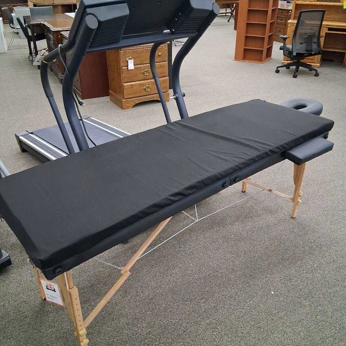 Black Folding Massage Table w/ Pad