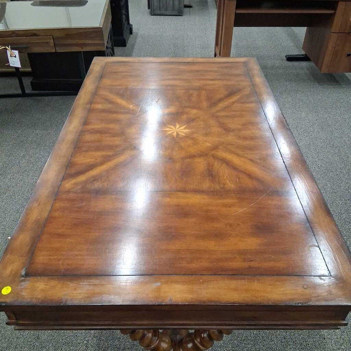Ornate 2 Pc Wooden Office Desk