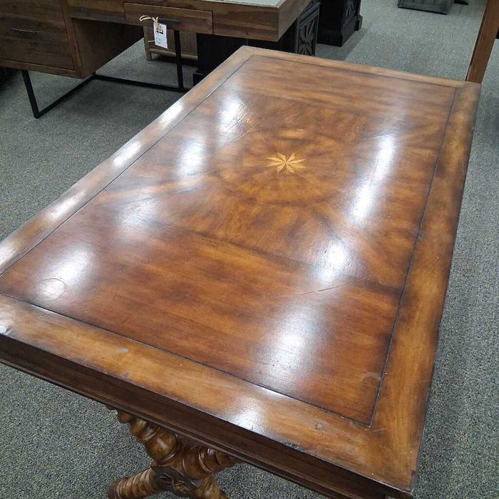 Ornate 2 Pc Wooden Office Desk