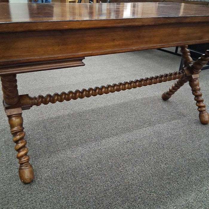 Ornate 2 Pc Wooden Office Desk