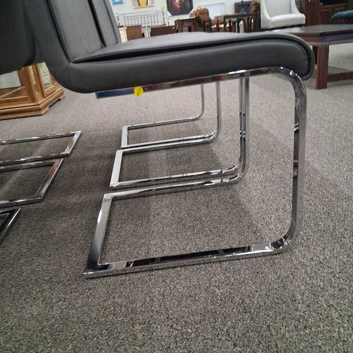 Set of 6 Gray Modern Dining Chairs