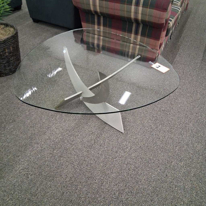 Glass Top Modern Coffee Table
