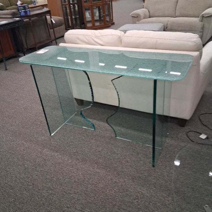 Cracked Glass Entry Table