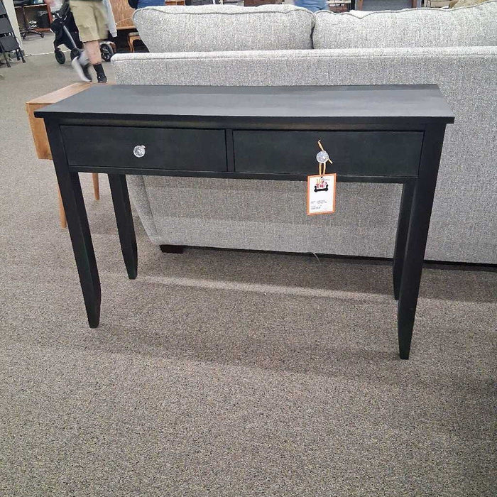 Distressed Black 2 Dwr Entry Table