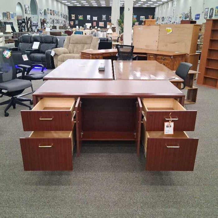 Cherry Office Credenza (Has Wear)