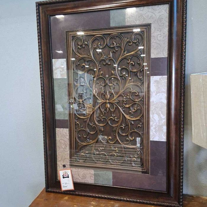 Framed Red Wall Decor