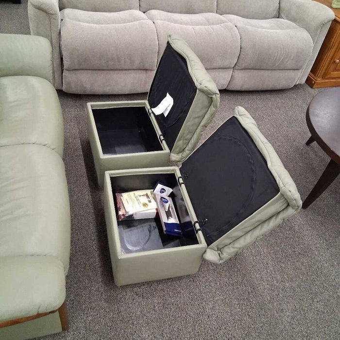 Ekornes Sage Loveseat w/ 2 Ottoman