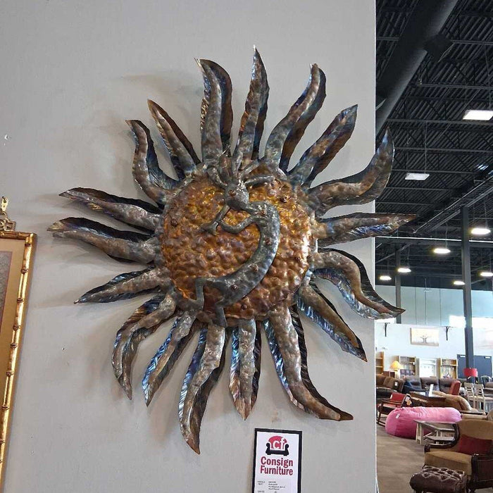 Kokopelli Hammered Metal Wall Decor