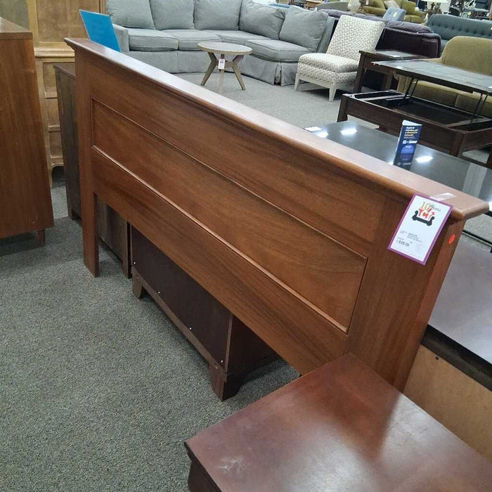 Wooden Dark Brown Headboard