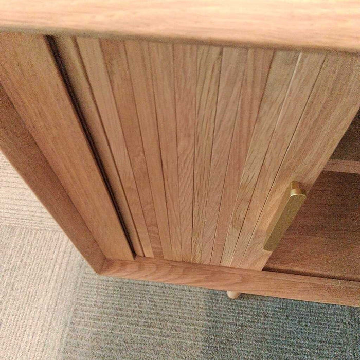 Scan Des Hendrick White Oak Media Console