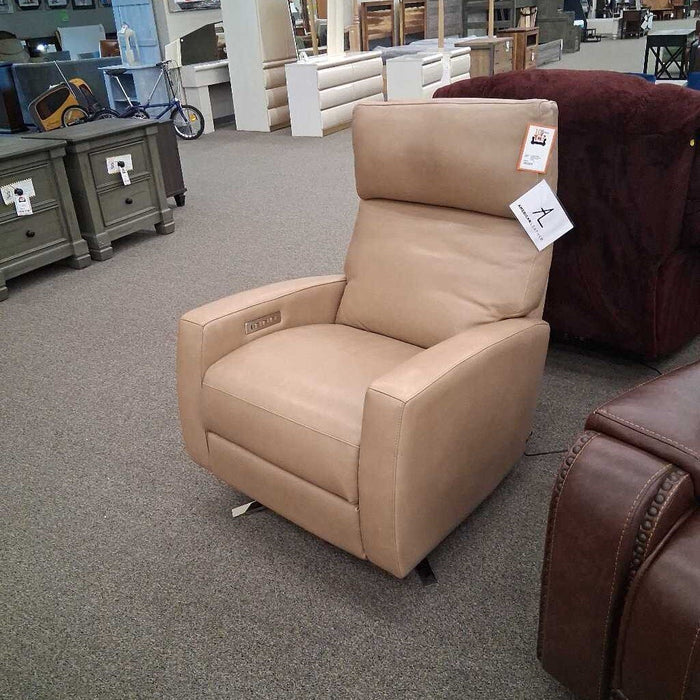 American Leather Power Swivel Recliner
